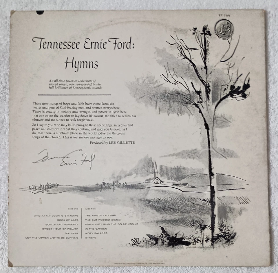 Tennessee Ernie Ford - Hymns "LP" - Image 2 of 4