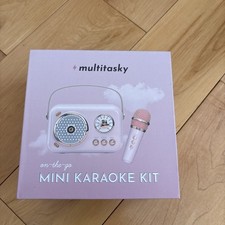 Multitasky MT-T-030-P Mini Karaoke Kit On-The-Go, Pink