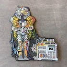 Vintage 1981 MOTU Castle Grayskull Cardboard Cutout Insert Robot Space Suit