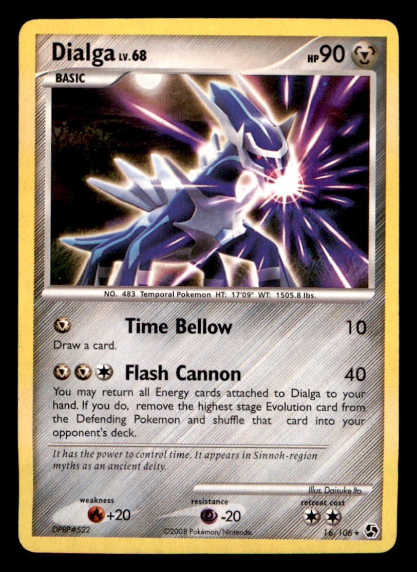 Dialga 16/106 Rare Great Encounters Pokemon Near Mint