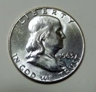 $3 UNDER SPOT  VALUE   ~  1963 D Franklin 90% Silver Half Dollar 50¢ ~ UNC Coin