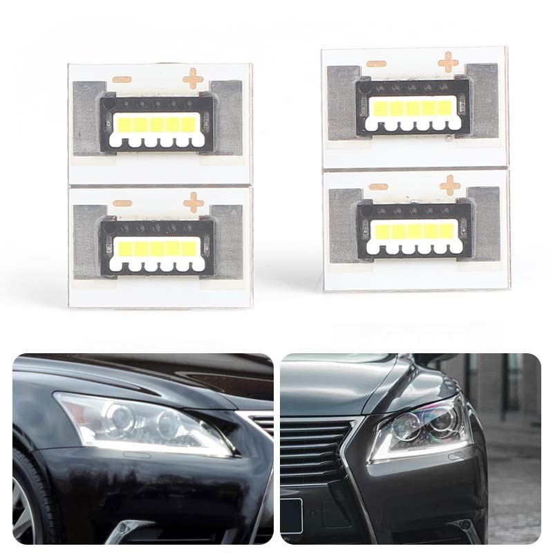 DRL Headlight White Angel Eye Light LED Chip Boards For Lexus LS460 2013-2016