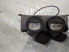 Classic Car 1970's Oil And Voltage Gauges, After Market Accessory's Escort.