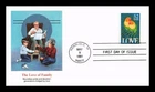 DR JIM STAMPS US COVER LOVE BIRDS 52C FIRST DAY ISSUE FLEETWOOD