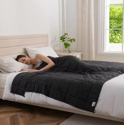 Gewichtsdecke für Erwachsene 4 kg 6 kg 8 kg schwere Doppeldecke Schlaf grau