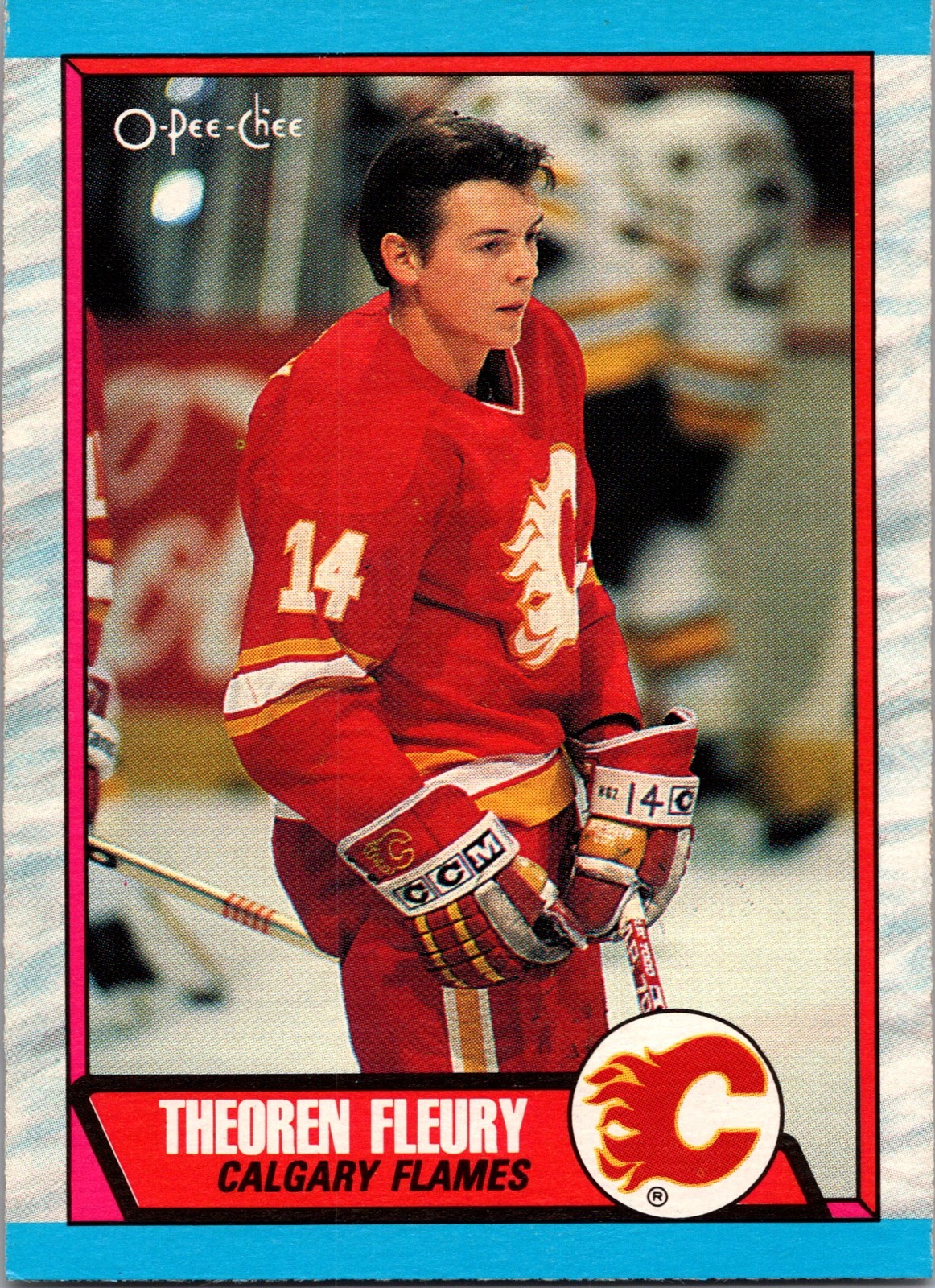 1989-90 O-Pee-Chee Theoren Fleury Rookie Calgary Flames #232