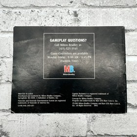 Aut&eacute;ntico manual de instrucciones CAPTAIN SKYHAWK SOLO NES NINTENDO