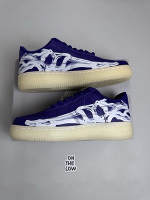 Size 5 - Nike Air Force 1 Low Purple Skeleton for sale online | eBay