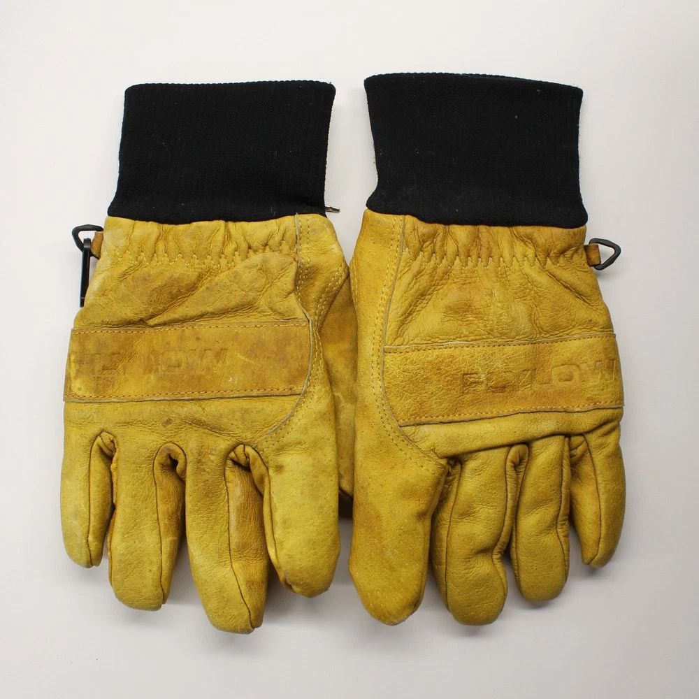 FLYLOW leather winter ski gloves size XS pig leather