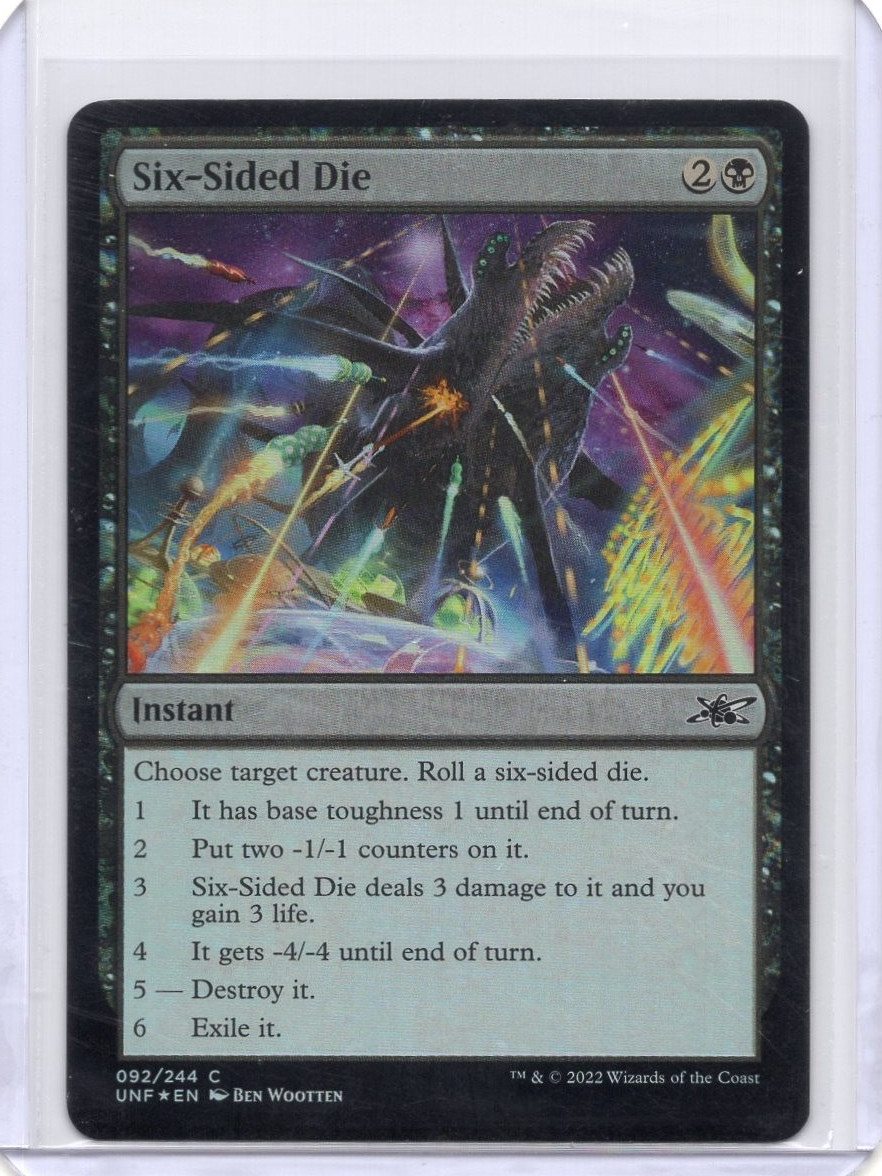 Six-Sided Die Foil 092/244 Unfinity MTG Common LP