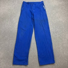 VINTAGE French Trousers Adult 29x30 Blue Work Wear Chore Distressed Utility Mens