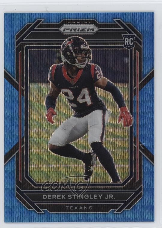 2022 Panini Prizm Rookies Blue Wave 64/199 Derek Stingley Jr #369 Rookie RC 14cm