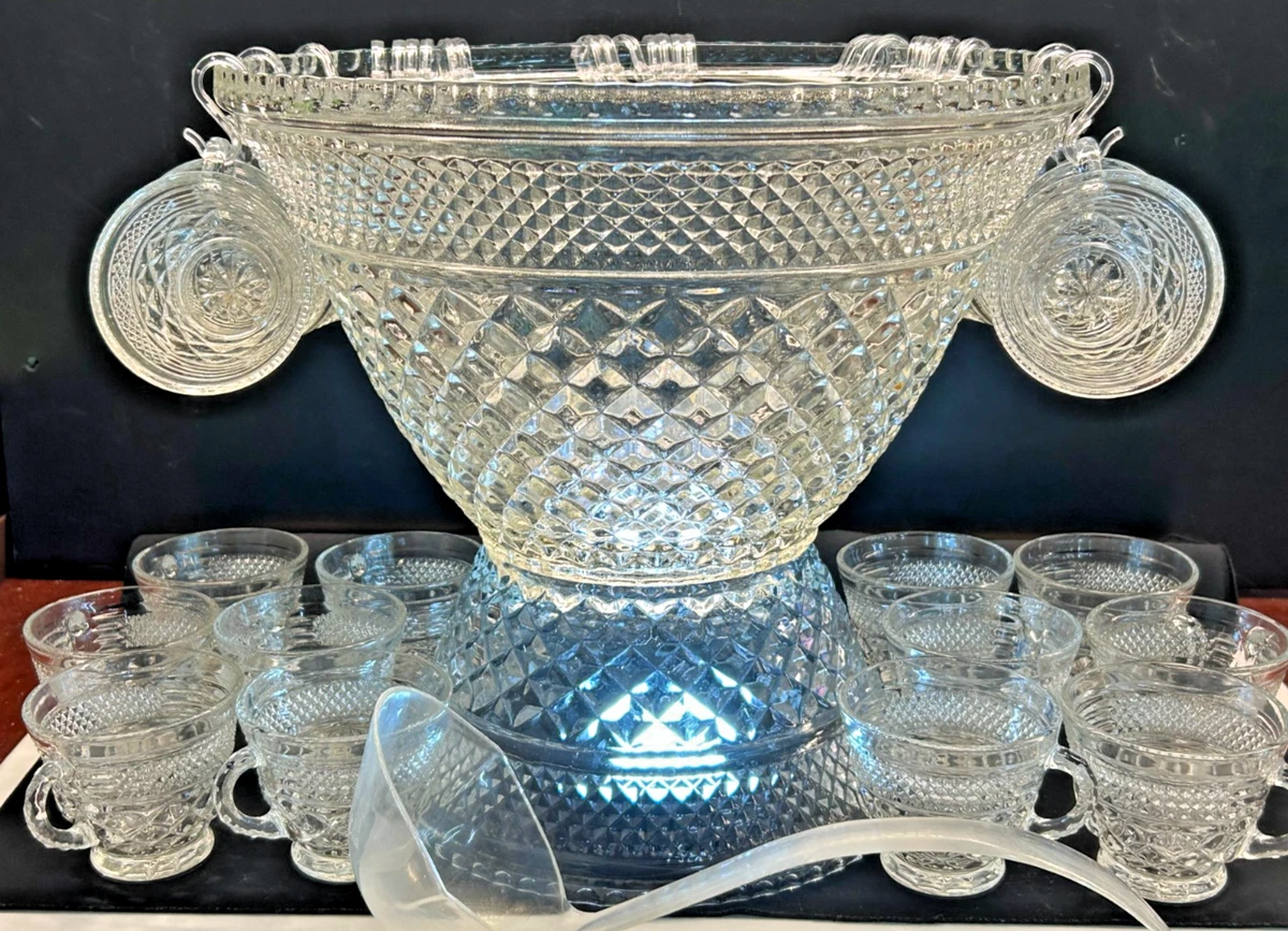 Anchor Hocking Wexford Punch Bowl Glass for sale | eBay