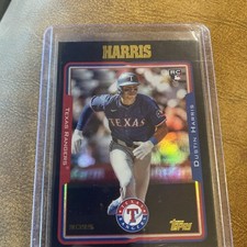 2025 Topps Archives Dustin Harris Black Foil Parallel Rookie