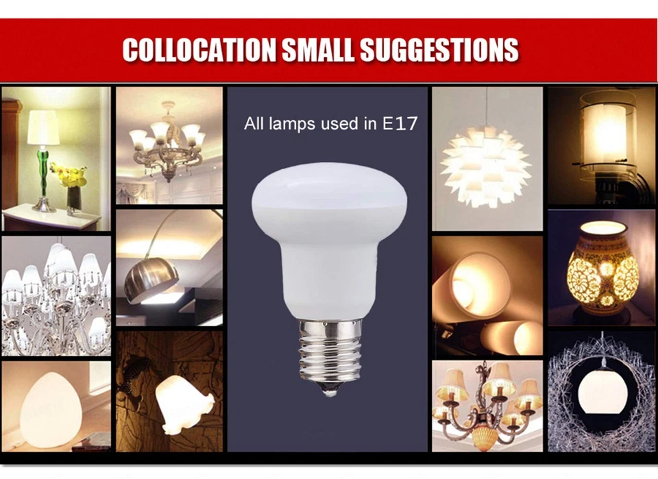 R14 E17 LED Bulb 3W25 Watt Incandescent Equivalent 2700K Warm White Not-Dimma... - Image 4 of 4