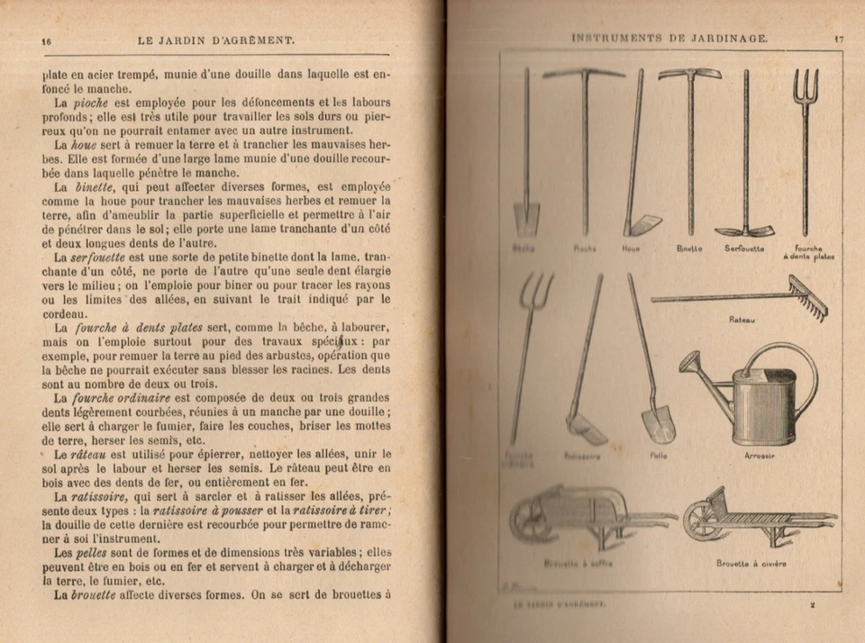 Reliure de 3 ouvrages sur le jardin et l'arboriculture TRONCET Larousse v. 1900 - Photo 4/4