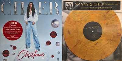 Cher / Sonny: The Ingenious Times LIMITED MARBLED & Christmas RUBY RED 12'' Vinyl