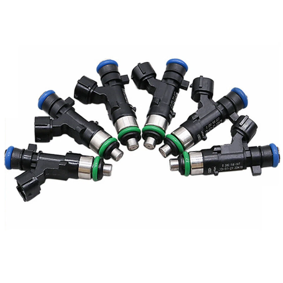 6x Inyectores de combustible nuevos para Nissan Titan 2004-2015 5,6 L V8 #0280158007 166007S000 Foto 4 de 4