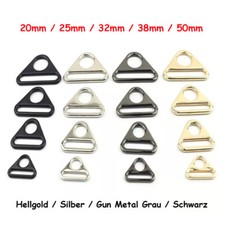 20mm 25 32 38mm 50mm D-Ring massiv Guss Dee Schnallen Versteller Dreieck geformt
