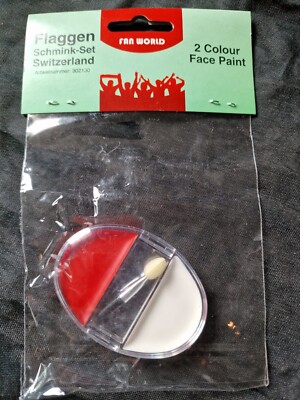 Flaggen Schminke Schweiz Rwe Rwo pokeball Face Paint gesichtsmalerei Verein neu