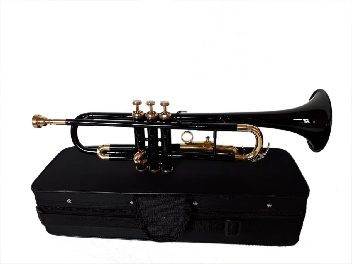 OSWAL Bb Flat Brass Finishing Trumpet With Free Hard Case Mouthpiece