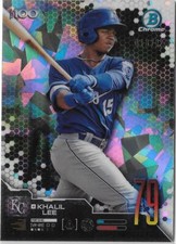 2019 Bowman Chrome KHALIL LEE SCOUTS TOP 100 ATOMIC REFRACTOR ROYALS /150