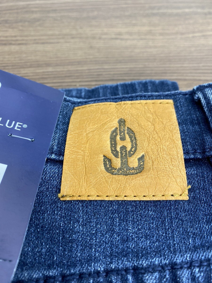 Anchor Blue Slim Fit Jeans Men's Size 36x32 Dark Vintage