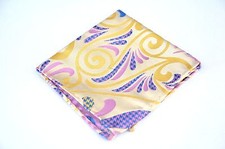 Lord R Colton Masterworks Pocket Square - Pale Gold Hysteria Silk - 75 New