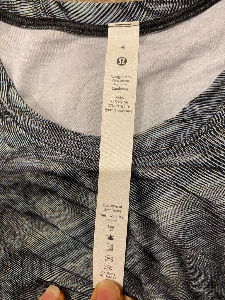 LULULEMON DIMENSIONAL ICING SPLIT HEM TANK SZ 4 - image 3