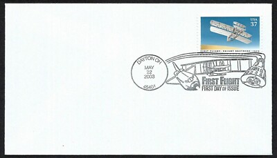 USA, SCOTT # 3783, FDC COVER - FIRST FLIGHT WRIGHT BROTHERS, YEAR 2003