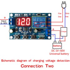 LED Battery Charger Discharger Board Under Over Voltage Protection Module 6-40V