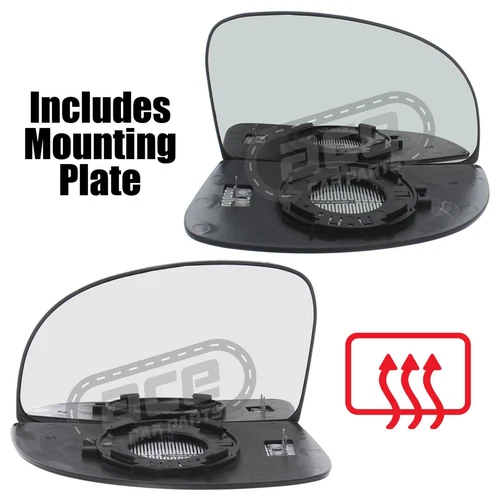 Fits Hyundai Getz 2002-2009 Wing Door Mirror Glass Heated Convex Clip On 1 Pair