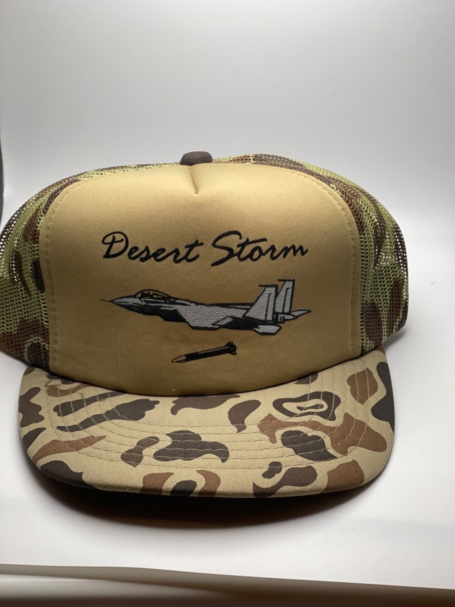 Vintage Operation Desert Storm Camo Truckers Hat Never Worn  display picture 1