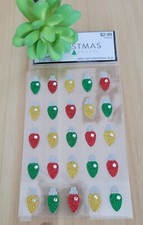 Christmas Tree Lights Stickers 25 piece Scrapbooking Crafts