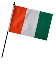 Ivory Coast Hand Flag (9" x 6")