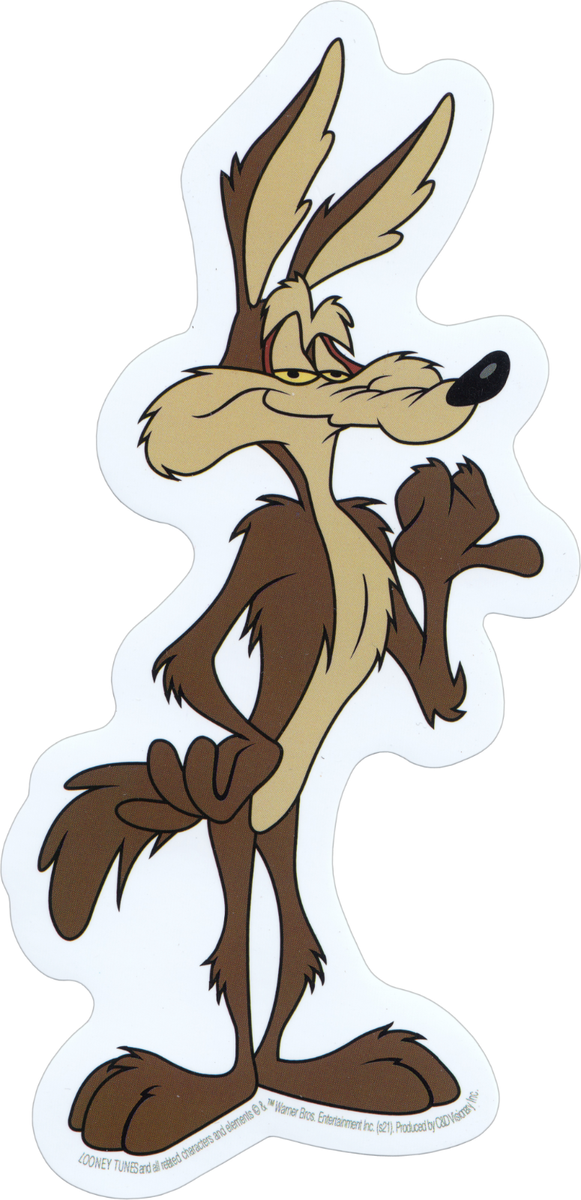 Sticker - Wile E Coyote Looney Tunes Roadrunner Classic Cartoon