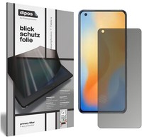 Vivo X50 Blickschutzfolie Matt Schutzfolie Folie Display Schutz Dipos