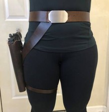 Doc Aphra Star Wars Jyn Erso Costume Cosplay Prop Leather Belt, Leg Gun Holster
