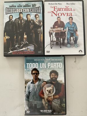 DVD Hit Movies In Spanish DUE DATE Wild Hogs MEET THE PARENTS en Español 