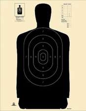 Official NRA B-27 [B27] Silhouette Target [Full Width, 35" x 45"]