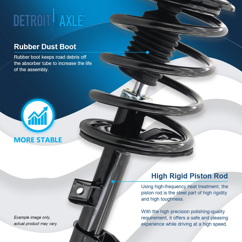 Front Coil Spring Strut & Sway Bar Link for 2003 2004 - 2007 Nissan Murano 3.5L - Image 4 of 4