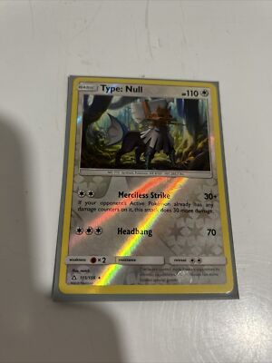 Type: Null 89/111 Crimson Invasion Reverse Holo Rare Pokemon Card NM