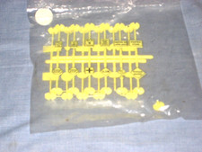  729 - 23-PC. MODEL RAILROAD STREET, RAILROAD SIGNS - YELLOW PLASTIC - NIP