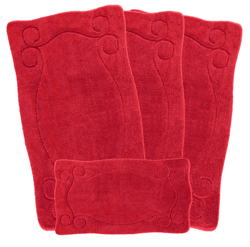 ROMANY GYPSY WASHABLE 4PCS MAT SET, CARAVAN TOURER SIZES 67X120CM Elvin - Picture 2 of 38