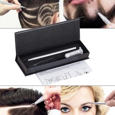 Pen Razor Hair Styling Eyebrow Beard Engraved Pen Salon +10 Blades+Tweezers