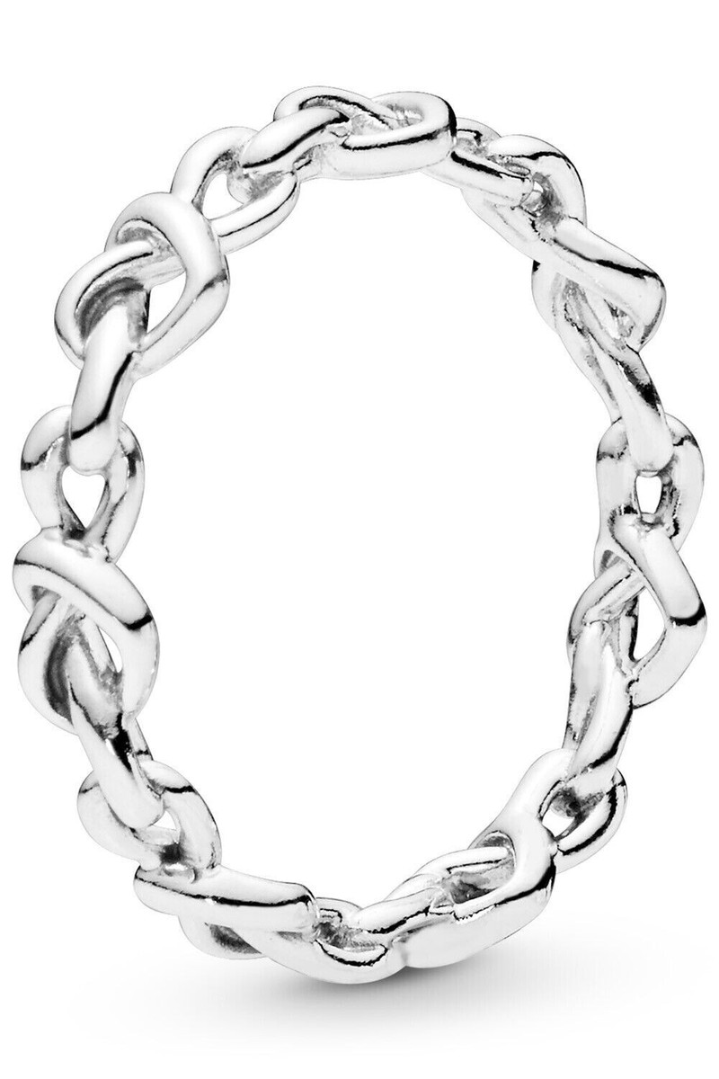 Pandora Sterling Silver Knotted Hearts Ring - 198018-56