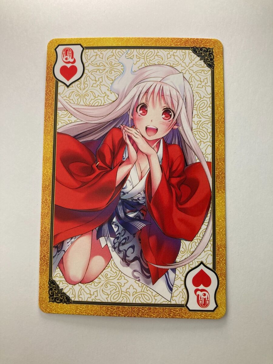 Yuragi-sou no Yuna San Jump Playing Poker card Japanese Very Rare