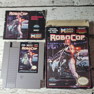 Complete in Box! Robocop Nintendo NES Data East with Manual - Tested!