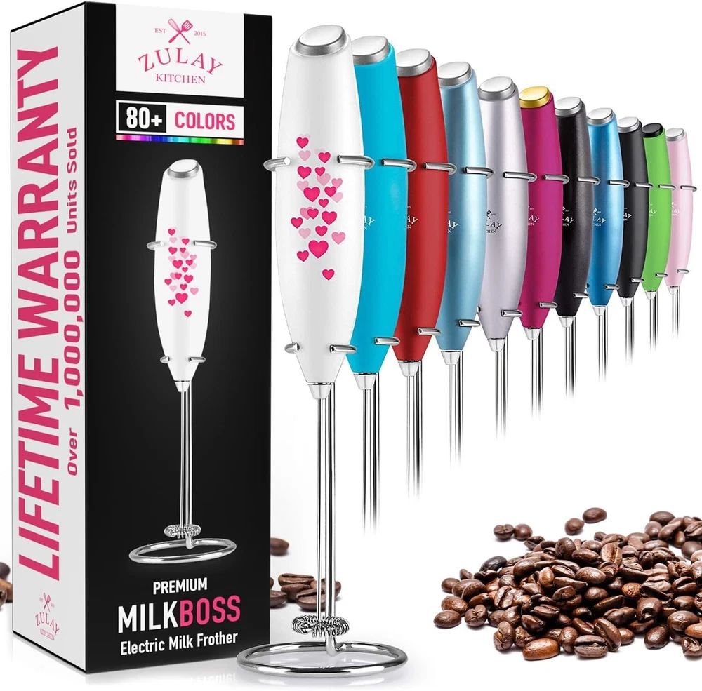 Milk Frother Handheld Foam Maker Whisk Drink Coffee Mixer Milk Mixer Mini Foamer