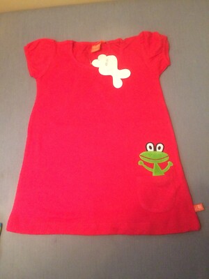 Robe Grenouille Lipfish Rouge Avec Leggins Assortis Taille 2-3 Ans - Jersey Neuf étiqueté